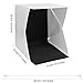 Light Box Photo Box Product Photography Lighting Kit 9.8 inch Portable Foldable Photo Studio Photography Shooting Tent w/ 2 Colors Background,USB Cable