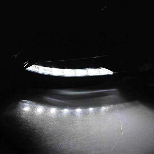 2PCS Front Bumper DRL LED Daytime Running Light Fog Lamp Compatible with Mercedes W204 Sport W204 AMG Sport C-Class 2008-2011 - Thumbnail 6
