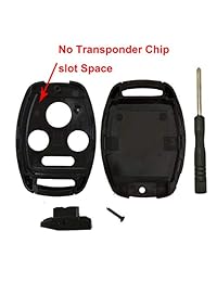 Carcasa para llave de Honda Accord Civic EX Pilot sin llave, con almohadilla para botones, destornillador y hoja sin cortar
