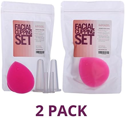 Buy 2x Rapunzel Facial Cupping Kit &amp; Facial Cupping Set. Silicone Cupping Cups Great for Anti-Aging for Face &amp; Neck. Comes With Instructions. This Suction Cup Therapy Set Ships For Free!