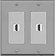 RiteAV - 2 Port HDMI - Dual Gang Wall Plate