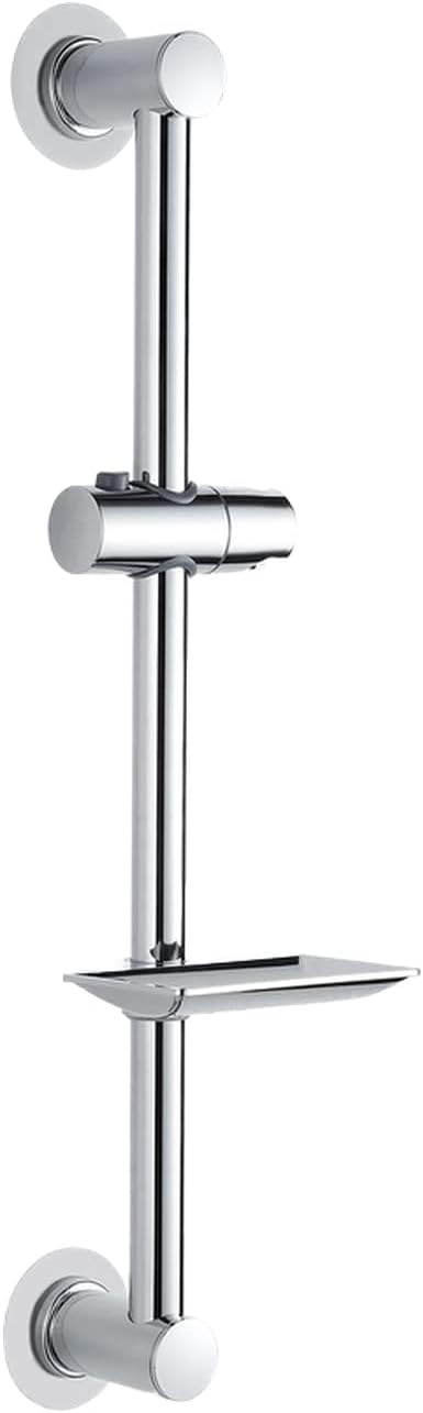 Ibergrif M20802-1 Shower Riser Rail 57cm No Drilling Chrome