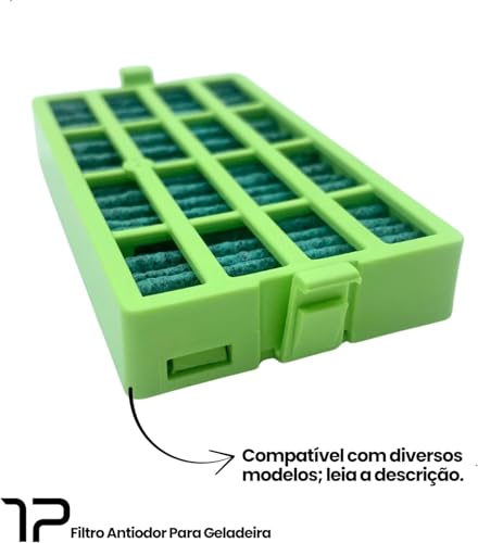 Kit 2 Filtros Antiodor Para Geladeira Consul Bem Estar Compatível CRM45 CRM47 CRM49 CRM50 CRM51 CRM52 CRM55 CRM56 Carvão Ativado Antibacteriano Para Refrigerador