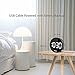 FanJu FJ3209 LED Digital Alarm Clock with Indoor Temperature, Adjustable Brightness Dimmer, Small Easy Setting Clock for Bedroom Desk Bedside