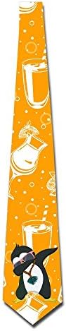 Dabbing Penguin Mens Cotton Tie Necktie,Great For Dances
