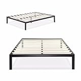 Zinus Modern Studio 14 Inch Platform 3000 Metal Bed Frame / Mattress Foundation / no Boxspring needed / Wooden Slat Support, Full