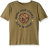 Life is Good Boys Earn Your Stripes Cool Tee