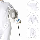 LEONARK Fencing Pants Jacket Vest Waistcoat Set for Foil Epee Saber - Fencing Uniform Suit - Professional Clothing for Child and Adult Fencer