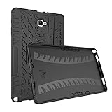 Samsung Galaxy Tab A 10.1 (2016) P580 P585 with S Pen Tablet Case, Shockproof Hybrid Kickstand Rugged Drop Protection Heavy Duty Protective Hard Case Cover (Black)