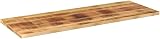 vidaXL Solid Rough Mango Wood Table Top 140x50cm Rectangular Dining Replacement view 6