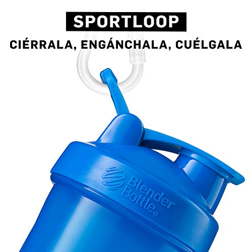 BlenderBottle Classic Loop Top Shaker Bottle, 20-Ounce, Cyan/Cyan - Thumbnail 3