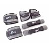 66fit Ankle/Wrist and Dumbbell Weight Set 6 Pieces – Grey/Black For Walking, Jogging, Running, Workout