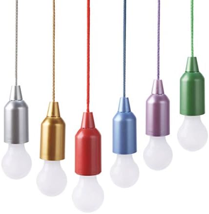 Improvements 6-Pack Indoor/Outdoor Color-Changing LED Pendant Pull Lights with Remote - Multi-Color