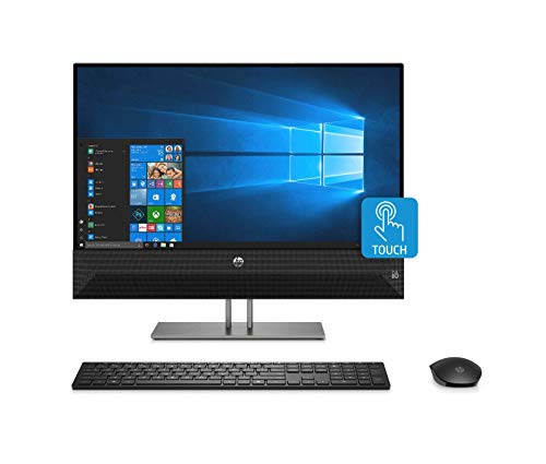 HP 24-xa0053w Pavilion AIO, 23.8″ FHD Touchscreen, Intel i5-8400T, 4GB RAM, 16GB Intel Optane, 1TB HDD, Windows 10 Home, Sparkling Black (Renewed)
