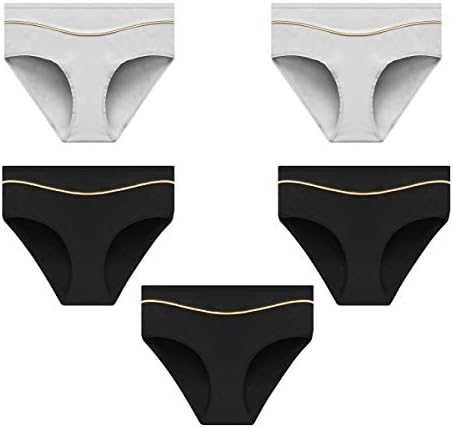 Womens Underwear, Stretch High Cut Full Coverage Hipster Soft Cotton Active Sport Briefs Ladies Panties for Women