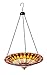 Evergreen Garden Colorful Hanging Glass Birdbath (Tiffany)