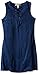 Speechless Girls' Knit Suede Knee Length Sleeveless Round Neck