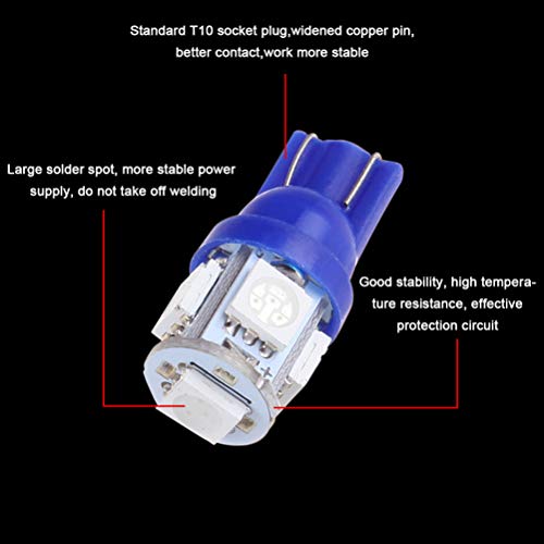 4 cciyu+T10+5+5050+SMD+Bulb+Instrument