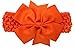 Wehous 8 Pcs Baby Girl's Headbands Turban Chiffon Hairband for Newborn and Children Pink