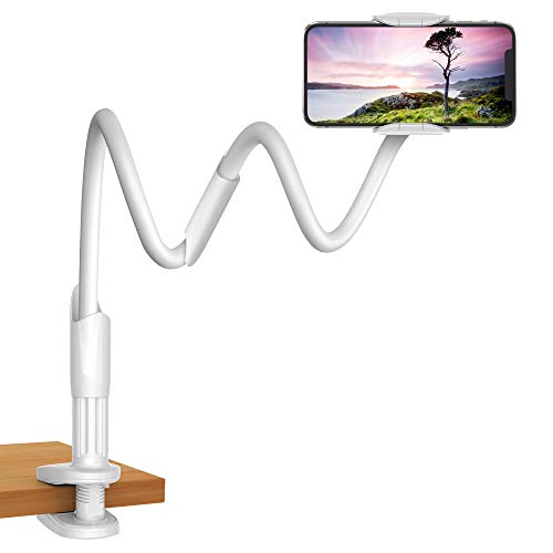 Purely Gooseneck Phone Holder Flexible Arm Cell Phone Stand for Desk
