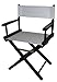 Casual Home 18-Inch Director Chair, Black Frame