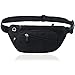Black Fanny Pack Men Women Waist Bag Pack Quick Release Buckle Water Resistant (Black Fashion Fanny Pack)