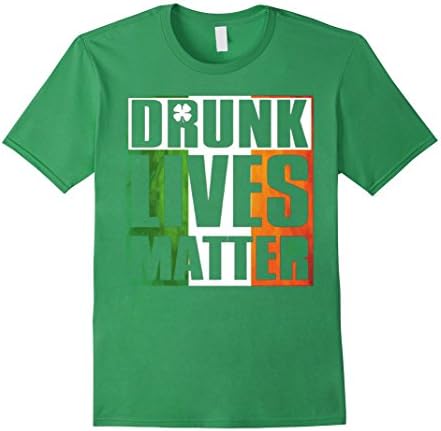 Men's Lucky Saint Patrick Day funny t-shirt Large Grass