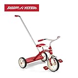 Radio Flyer Classic Tricycle with Push Handle, Red