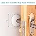 Door Stopper Wall Protector, 3 Pcs Large Door Knob Protector Door Stop with Strong Self-Adhesive 3M Sticker, Silicone Doorknob Wall Protector Shield, 3.2