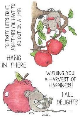 Inky Antics Apple Mice Clear Stamp Set