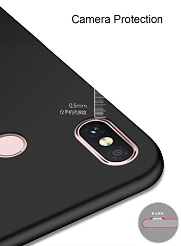 Johra® 4 Cut All Sides Protection Sleek Ipaky Black Hard Case Back Cover for Xiaomi Mi Redmi Note 5 Pro - Redmi Note 5 P