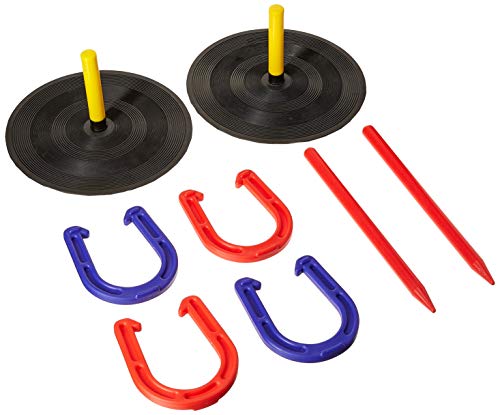 Gamecraft Indoor/Outdoor Horseshoes Set Black 14.6 x 11.9 x 2.2