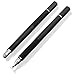 stylus,2 in 1 Fine Point Universal Capacitive Screen Touch Stylus Pen for Apple Ipad Samsung Galaxy Sony LG Huawei Black