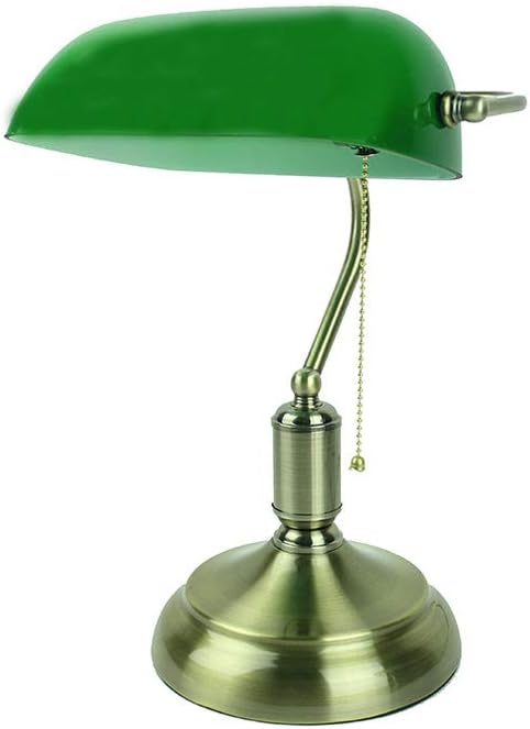 bank lamp green