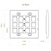 Cable Matters (5-Pack) Double Gang 12-Port Keystone Jack Wall Plate in White