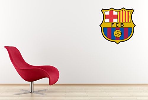 FC Barcelona Soccer Logo Wall Decal Sticker (Medium: 16"W x 16"H)