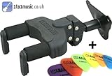 Hercules GSP39WB Auto Grab Wall Mount Guitar Hanger with 6 Guitar Picks