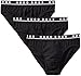 BOSS HUGO BOSS Men's Cotton Stretch 3 Pack Mini Brief, Black, Medium