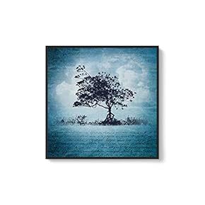 Framed Canvas Wall Art for Living Room, Bedroom Trees Canvas Prints for Home Decoration Ready to Hang - 16x16 inches