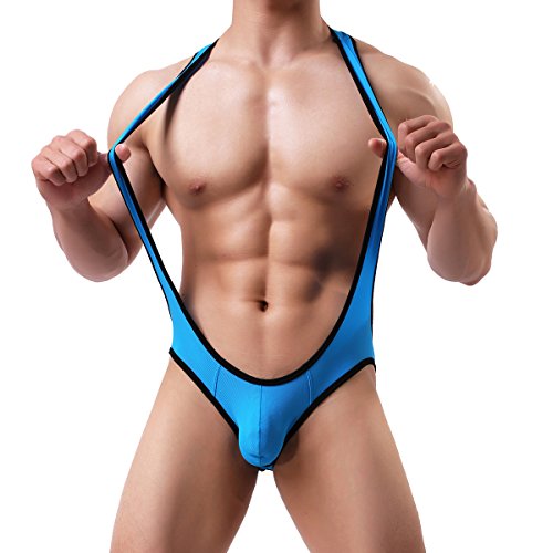 Men s jockstrap leotard underwear jumpsuits wrestling singlet bod…