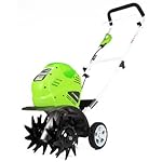 GreenWorks 27062A G-MAX 40V 10-Inch Cordless Cultivator, Battery and Charger Not Included