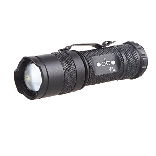 odbo Tactical Flashlight V1 Cree XPG2-R5 LED 500 Lumen Adjustable Focus Ultra Bright Tactical Flashlight (Black)