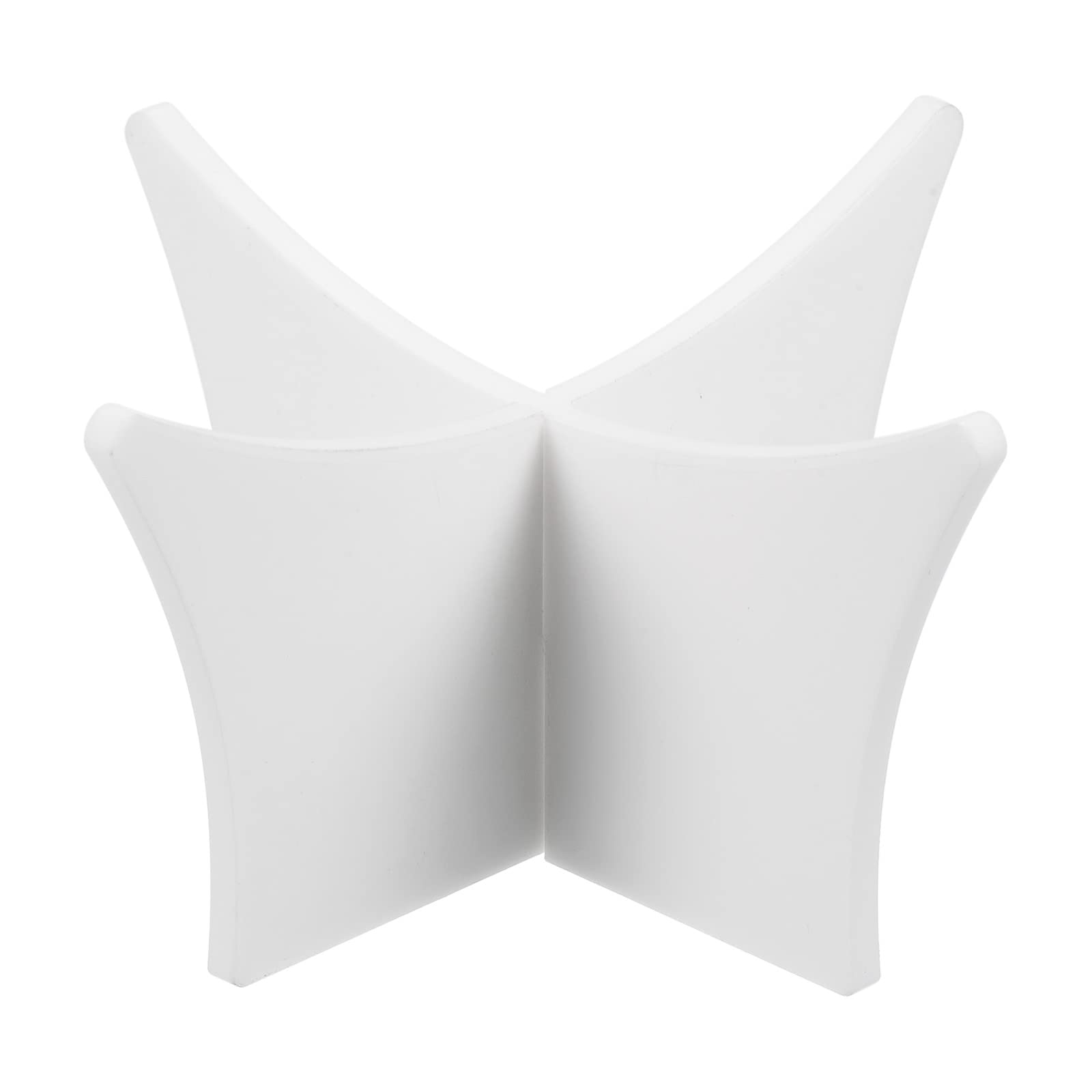 PATIKIL 4.7" Acrylic Ball Stand Display Holder, White