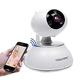 Toguard Wireless IP Camera WiFi Baby Monitor Home Security Surveillance Nanny Cam Video Recorder Night Vision Pan/Tilt PTZ Cam Two way Talk (Free APP,Support iphone ipad android)