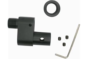 SQOTDR Black Aluminium Alloy Variable Pump Band & Silencer Adapter for Crosman Barrel 1377 1322