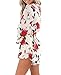 Lanzom Women's V Neck Floral Print Long Sleeves Short Romper Playsuit Jumpsuit