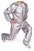 Sauna Suit - SODIAL(R) Heavy Duty Fitness Weight Loss Sweat Sauna Suit Exercise Gym Anti-Rip Silver L