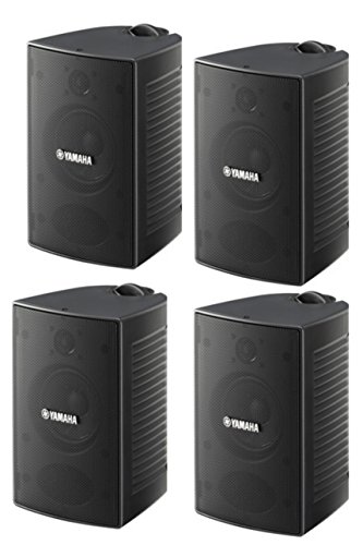 Yamaha High-Performance Natural Surround Sound 2-Way Indoor/Outdoor Weatherproof Home Theater Speakers (Set Of 4)