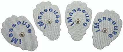 iMasseuse® Premium Electronic Massager Replacement Reusable Pads 2 Pair (4 individual pads)