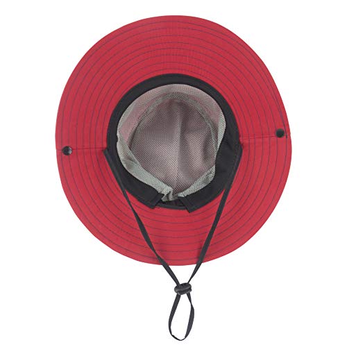 Damen Pferdeschwanz Sommer Sonne breite Krempe Hut Verstellbar Faltbare Safari Fischerhut – Bild 4